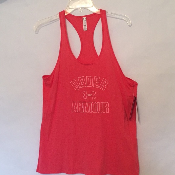 Under Armour Tops - 🆕 Under Armour coral racerback tank